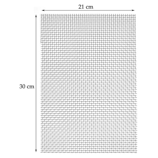 TIMESETL 3 Pcs Stainless Steel Woven Wire 5 Mesh - 12" x 8"(30x21cm) Metal Security Guard Garden Screen Cabinets Mesh