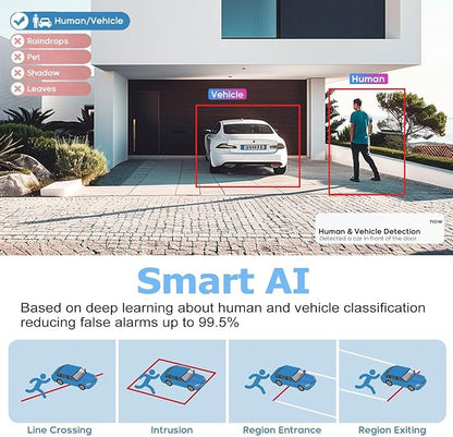DS-2CD1183G2-LIUF 4K 8MP Smart Hybrid Light PoE IP Dome Camera Outdoor, 2.8mm Wide Viewing Angle, H.265+ Compression, IP67 IK08, Human/Vehicle Detection, Built-in microphone, Work with iVMS-4200