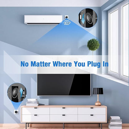 LIZVIE Phone Charger Camera - USB-C Port WiFi Smart Charger Camera - Motion Detection/170° Wide-Angle/SD Storage for Indoor Home/Office/Pets Safe.