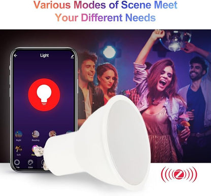 Garosa Smart Light Bulbs, 5W Bluetooth LED Bulbs, Color Changing,Smart Home for Decorating Living Home (ZigBee Type)