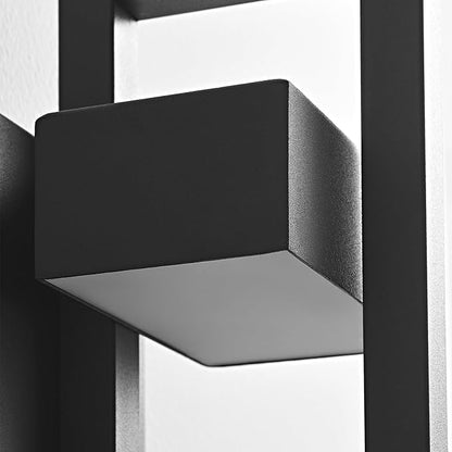 Outdoor Wall Lights Modern LED Exterior Lighting Fixtures, 3000K 20W Outdoor Wall Sconce for Porch, Matte Black Outside Wall Mount Lights for Front Door House Garage (1pack)