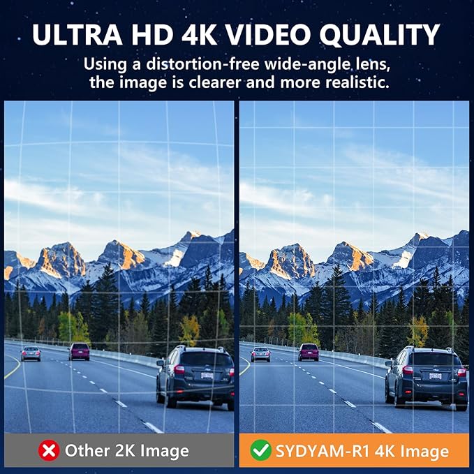 4K Body Camera, 64GB Body Cam with Two 2350mAh Batteries Work 13-15H, H.265 Video Code, Body Camera with Audio and Video Recording for Police Hiking Security Patrol