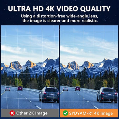 4K Body Camera, 64GB Body Cam with Two 2350mAh Batteries Work 13-15H, H.265 Video Code, Body Camera with Audio and Video Recording for Police Hiking Security Patrol