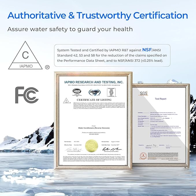 Waterdrop G3P600 Reverse Osmosis System, 600 GPD Tankless RO Water Filter