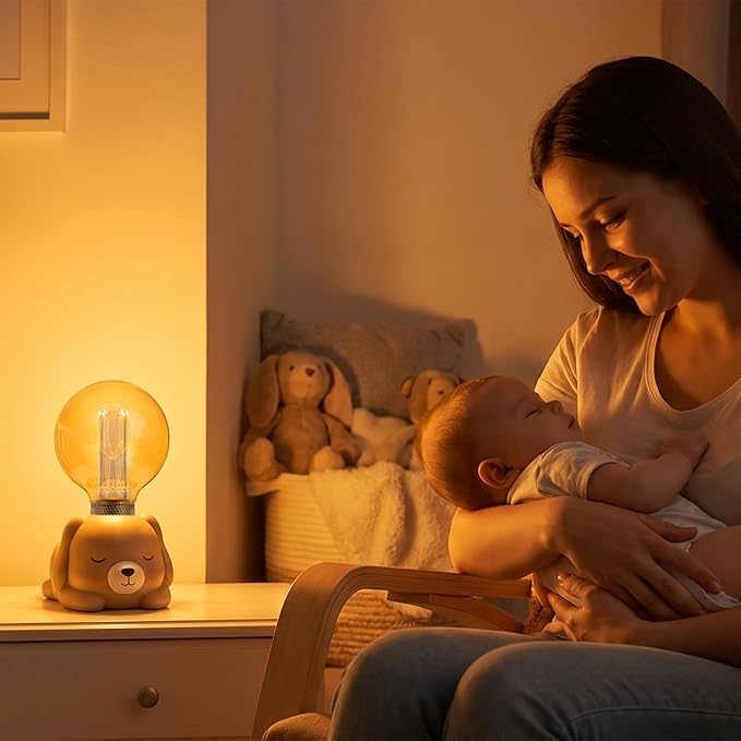 Globe Edison LED Light Bulb, Vintage Decorative Dimmable Bulb Round Glass Cover, 3.5W Low Lumen Eye-Caring Soft Dim Lighting for Mood(Not Daylight White), E26 Medium Base, Amber RN G95