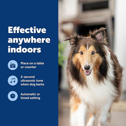 PetSafe Indoor Ultrasonic Dog Bark Control - No Collar Needed - Up to 25 ft Range - Anti-Bark Pet Training System - Automatic with Manual Trainer Button