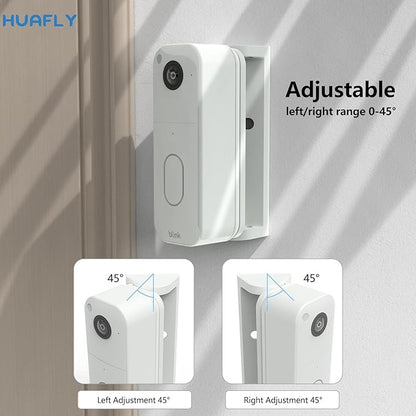 Huafly Outlet Wall Mount for Blink Video Doorbell (2nd Gen), with Outlet Wall Mount for Sync Module Core, Adjustable 0-45-Degree Blink Doorbell Camera Mount for Outdoor&Indoor