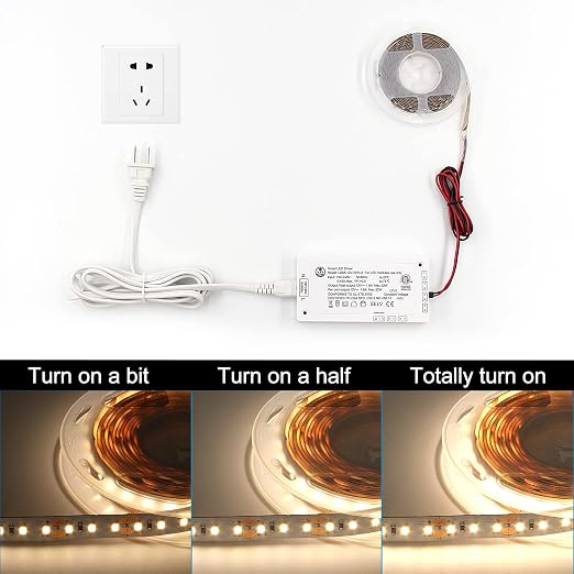 VST 22W LED Power Supply 100V-240V AC to 12V DC Low Voltage LED Transformer with 12V JST Ports, ETL Certified White LED Driver