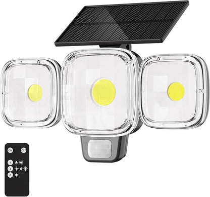 Solar Motion Sensor Outdoor Lights with 3 Modes