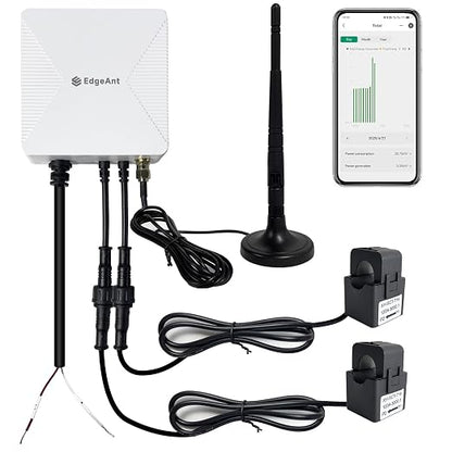 Energy Monitor with 2 * 120A Clamps, Real-Time Electricity Tracking, Smart Home Power Management,Zigbee Meter Solar/Net Metering, Home Energy Automation and Control
