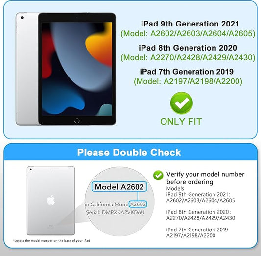 Matte Privacy Screen Protector for iPad 9th Generation 10.2 Inch 2022, Anti Spy Private Filter for iPad 8th/7th Gen 10.2", High Sensitive Bubble-Free Easy Install Black Security Screen, 1 Pack