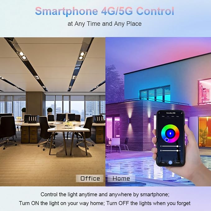 5 in1 WB5 2.4GHz WiFi PWM LED Controller Alexa/Google Home/Tuya APP Control