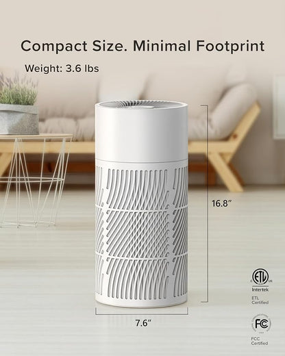 Nuwave OxyPure HEPA Air Purifier for Home Bedroom up to 857 Sq Ft