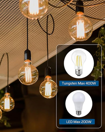 DEWENWILS Outdoor Dimmer for String Lights, Smart Dimmer Plug with Remote, Compatible with Alexa & Google Home, Waterproof, 100FT Range, Remote Dimming for Dimmable LED/Tungsten Bulbs