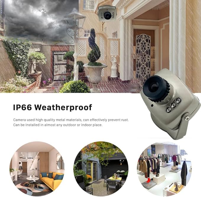 CCTV 1/3 CCD 1000tvl 6mm Indoor/Outdoor 6pcs IR LEDs Mini Video Camera Day/Night Waterproof Security Surveillance Camera with Bracket
