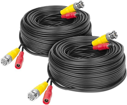 Amcrest 2-Pack 4K Security Camera Cable - 100FT BNC, All-in-One Video & Power for HDCVI, HDTVI, Analog, DVR