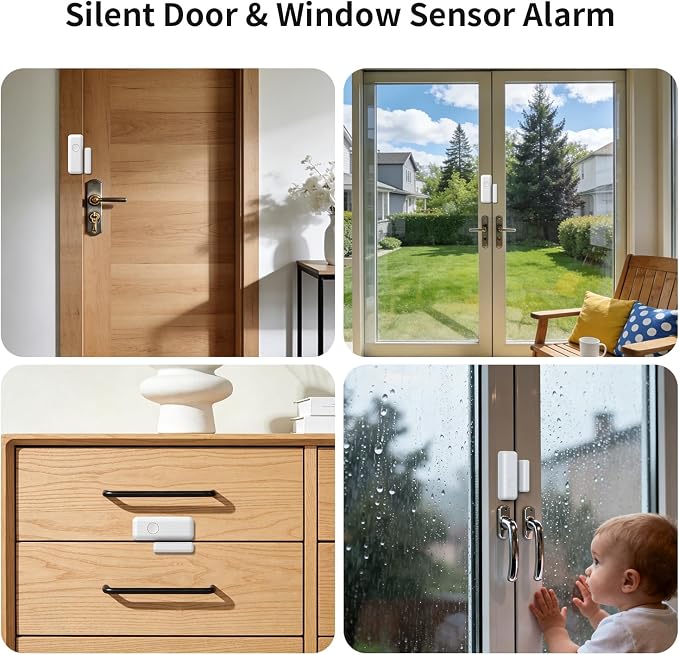 Alarm System for Home Security,WiFi+4G Smart Alarm Systems Kit with Instant App Alerts,NO Monthly Fees,Compatible with Alexa and Google,Smart Life or Tuya for Apartment,Kids Safety