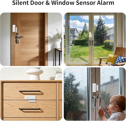 Alarm System for Home Security,WiFi+4G Smart Alarm Systems Kit with Instant App Alerts,NO Monthly Fees,Compatible with Alexa and Google,Smart Life or Tuya for Apartment,Kids Safety