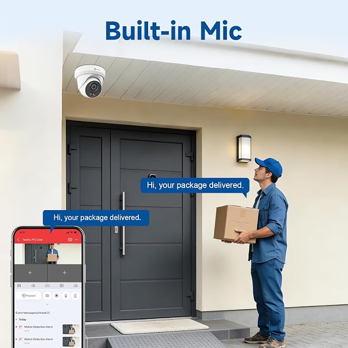 Anpviz 8CH PoE Security Camera System, 4X 5MP Turret Cams, 6MP NVR (No HDD)