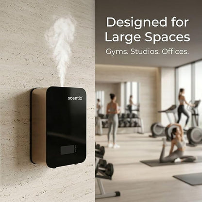 HVAC Scent Diffuser System with App | Waterless Diffuser for Home, Office, Large Room, Studio, Yoga,| Coverage Upto 2500 Sq.ft | Scentia CASA SC 2000 Black/Rose Gold
