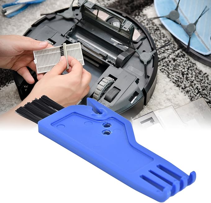 Brush, ABS Dust Brush Fit for Vacuum Cleaner Sweeping Robot Handheld Vacuum Cleaner Parts(Blue)