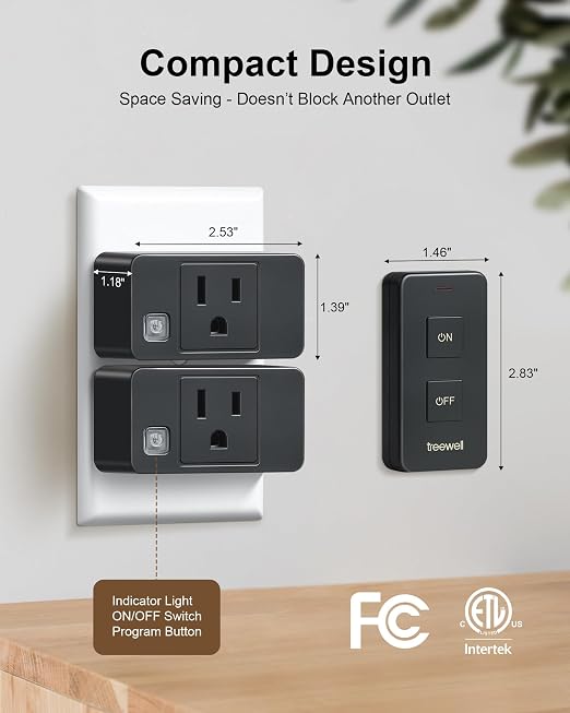 Remote Control Outlet with Portable Magnetic Switch