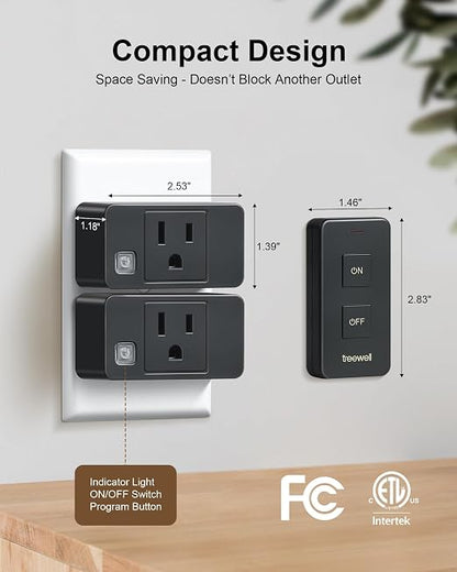 Remote Control Outlet with Portable Magnetic Switch