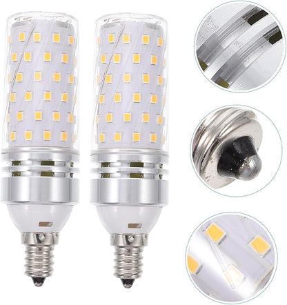 2pcs Smart Led Bulbs Base Warm Light Replacement for Light Bulbs Energy Efficient Low Consumption