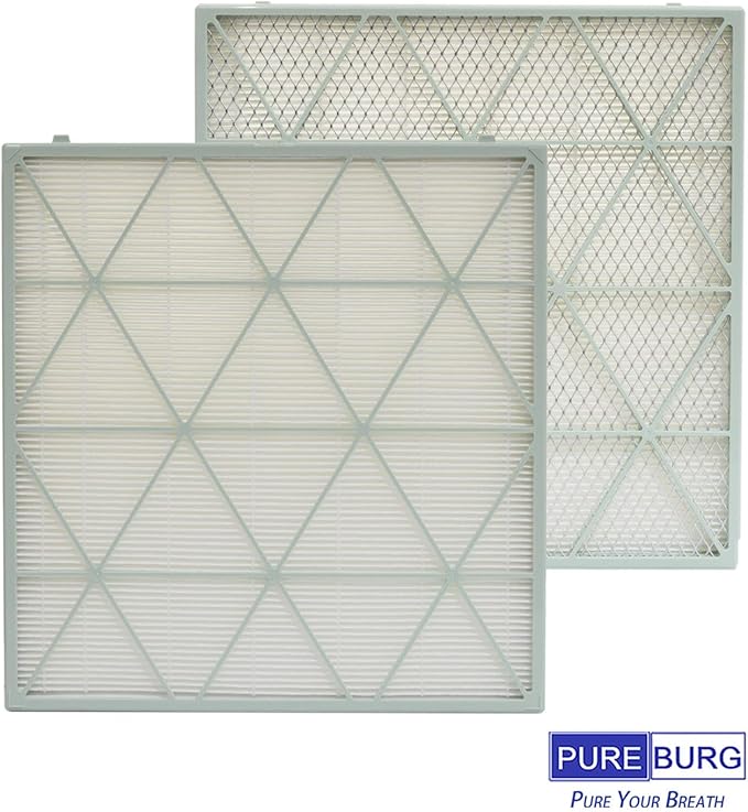 PUREBURG Replacement Filter Pack Compatible with SAMSUNG Cube Smart Air Purifier CFX-H1001/AA, H13 HEPA + Activated Carbon Filter Air Clean