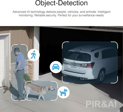 INSTAR IN-9820 4K Outdoor Security Camera White, Wi-Fi/LAN/PoE, PTZ 5X Zoom, HomeKit Camera, Smart Person Detection, Night Vision, 2-Way Audio, PIR, WPA3, NDAA/TAA