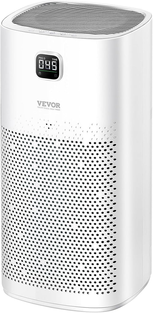 VEVOR Air Purifier, H13 HEPA Layer, 2018 ft²/h Smart Air Purifier with Speed Control & Child Lock Guard, Efficient Air Cleaner with Convenient Touch Panel & 23 dB Sleep Mode, Fit for Home & Office