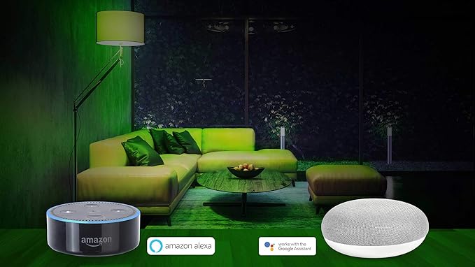 FEIT Electric WiFi Smart Light Bulbs Works with Google and Alexa,Color Changing and tunable White,4-Pack