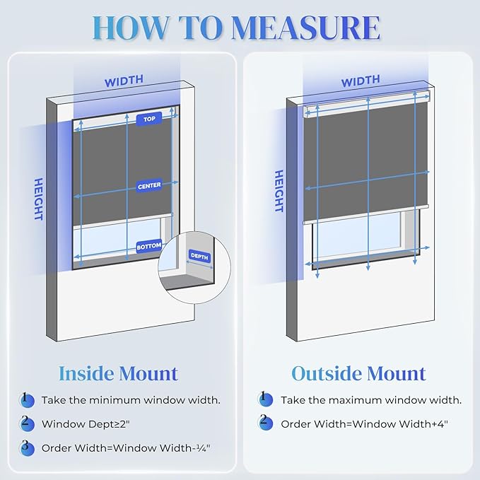 Motorized Blinds with Remote, 100% Blackout Electric Blind for Windows,Smart Automatic Blinds Cordless Roller Shades, White 39" W x 72" H