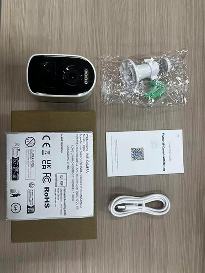 Cameras for Home Security, 2K Security Cameras Wireless Outdoor with Motion Detect & Color Night Vision, Security Camera Support SD/Cloud Storage, Outdoor Camera Battery Operated Waterproof