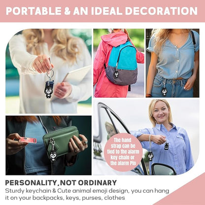 Rechargeable Personal Alarm for Women – 130dB Loud Emergency Alarm Keychain with Strobe Light, Self-Defense Safety Alarm with Low Battery Alert for Women, Kids & Seniors