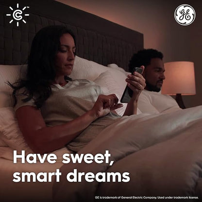 GE CYNC A19 Smart LED Light Bulbs, Soft White, Bluetooth and WiFi Light Bulbs, 60W Equivalent, Work with Amazon Alexa and Google Home (4 Pack)