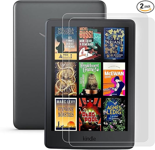 IPROKKO 2 Pack Anti Blue Light Screen Protector for 7-inch Kindle Paperwhite 12th Gen 2024 & Kindle Colorsoft 1st Generation (Signature/Kids Edition). Matte Anti-Glare High Clarity Protective Paper-like Film, Compatible With Kobo Aura 2, Boox Go 7