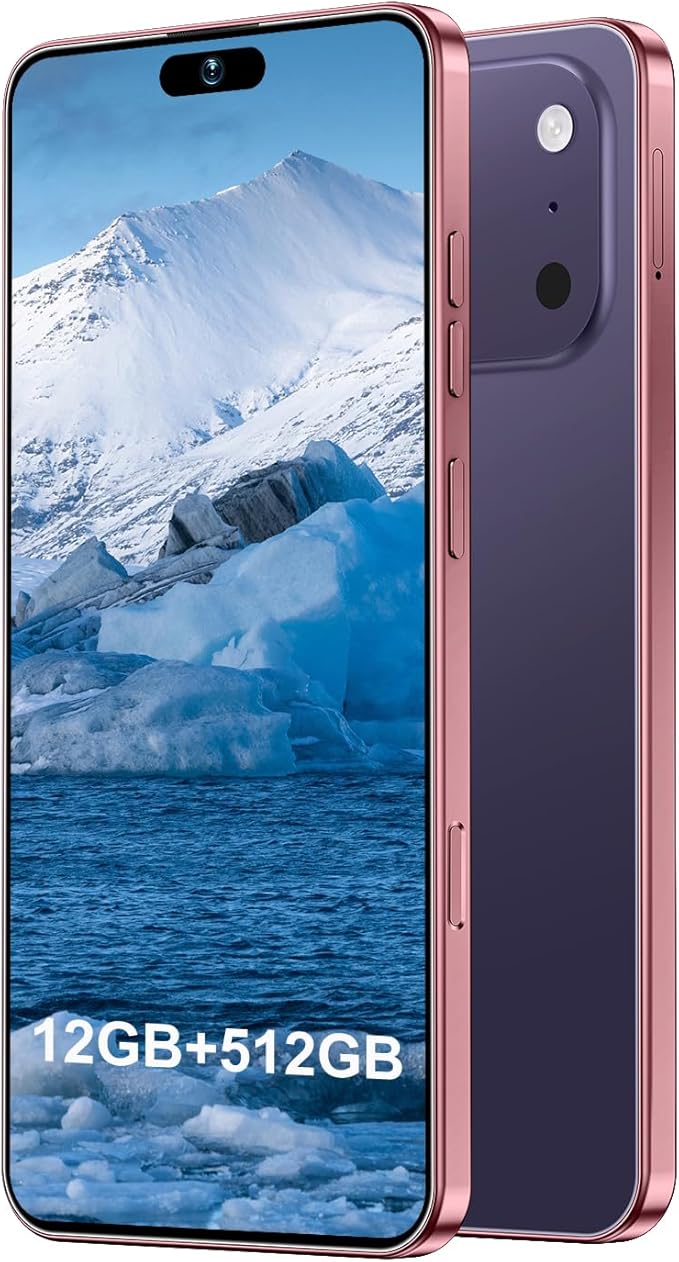 17PM Smartphone: Snapdragon 8 Gen 3, 12GB RAM + 512GB Storage, 7000mAh Battery, 6.99-inch Display, 68MP+108MP Camera, Android 15, 5G, Dual SIM - Superior OS Outperforms Competitors (Dark Purple)