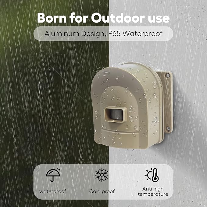 1/2 Mile Hosmart Driveway Alarm Wireless Motion Sensor System | Driveway Sensor Alert System Weatherproof Security Outdoor Motion Sensor & Detector Protect Outdoor/Indoor Property