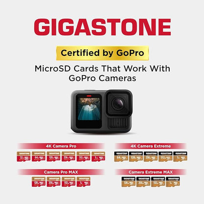 【5-Years Data Recovery】 GIGASTONE 512GB Micro SD Card, 4K Camera Pro MAX, Compatible with Gopro, Dash Cam, DJI, Drone, Security Camera, Speed Up to 170MB/s, UHS-I A2 4K U3 C10, with Adapter