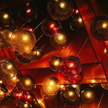 haraqi 8 Pack 9W (60W Equivalent) 120V E26 Base A19 LED Colored Light Bulb, Red LED Lights for Party Christmas Decor and Halloween Lighting