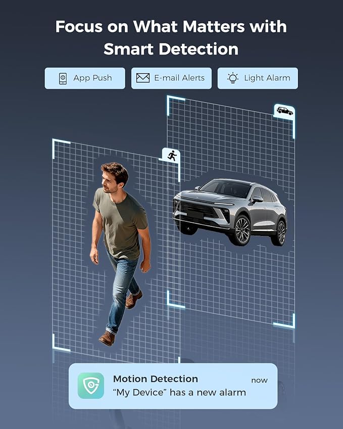 Hiseeu 3K PTZ Wired Security Camera System Outdoor with Color Night Vision,Audio,8 x 5MP IP67 CCTV Cameras,5MP DVR 8CH,3TB HDD,360°Coverage,Person/Vehicle Detection,Alarm Spotlight,24/7 Recording