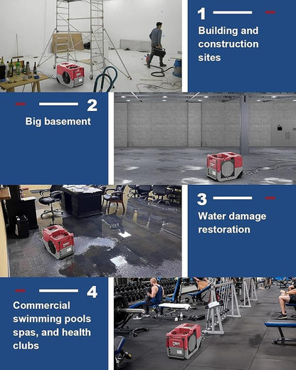 ALORAIR LGR Commercial Dehumidifier up to 264 PPD (Saturation) with Pump, 5 Years Limited Warranty, Industrial Dehumidifiers, cETL Listed, for Garage, Flood Restoration, Basements
