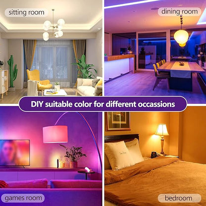 BLUEYE LED Light Bulbs,A19 E26,Remote Control,RGBCW 2700K-6500K,900Lumens,60W Equivalent,1Pack