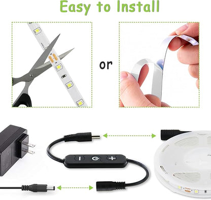 Green 30ft Led Lights Strip ST. Patrick's Day Decorations Indoor Rope Lights Easy DIY Cuttable Strip Lights for Room Bathroom Living Room Kitchen Ceiling Wall Vanity Mirror Decor
