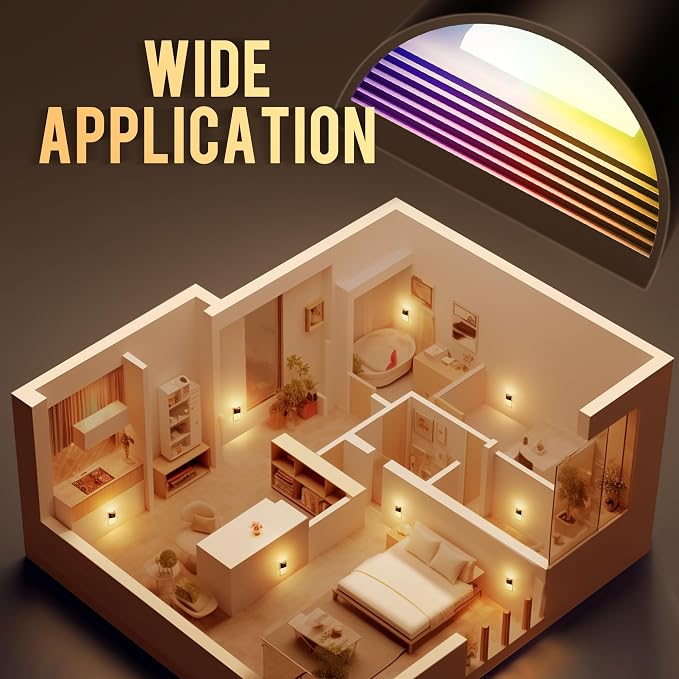 DORESshop Night Light, Night Lights Plug into Wall, Adjustable, RGB | 3 Level Brightness Adjustable Plug in Night Light, Dusk to Dawn Sensor, Nightlights for Adults, Bedroom, Bathroom, 2 packs