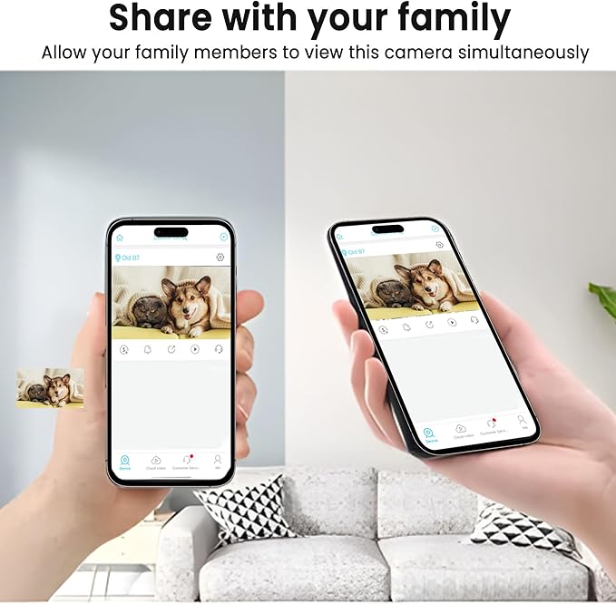 vebiliki 4K Spy Camera, Hidden Camera, WiFi Mini Cam, Durable Standby Time, Real-Time Recording, AI Motion Detection, Cloud & SD Storage, Auto Night Vision, Ideal Nanny Cam for Home Security