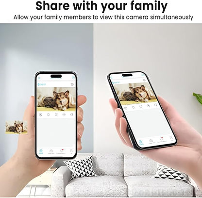 vebiliki 4K Spy Camera, Hidden Camera, WiFi Mini Cam, Durable Standby Time, Real-Time Recording, AI Motion Detection, Cloud & SD Storage, Auto Night Vision, Ideal Nanny Cam for Home Security