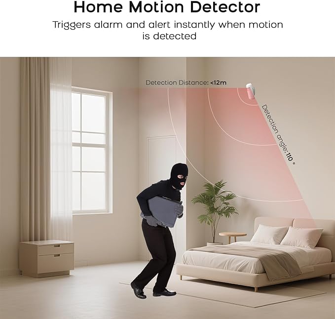 21Piece Wireless Home Security Systems,WiFi+4G App Control withReal-Time Alert & Auto Alarm Dial Home Alarm System,No Monthly Fees with Door and Window Alarms,Compatible with Alexa for Apartment