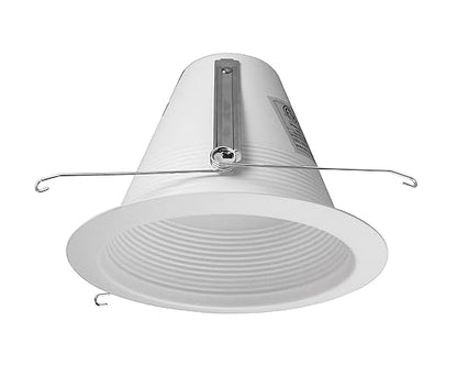 NICOR Lighting 6 inch White Airtight Recessed Cone Baffle Trim, Fits 6 inch Housings (17550A)